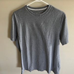 Eddie Bauer Gray Long Tall and Slim Fit Gray Legendwash Shirt